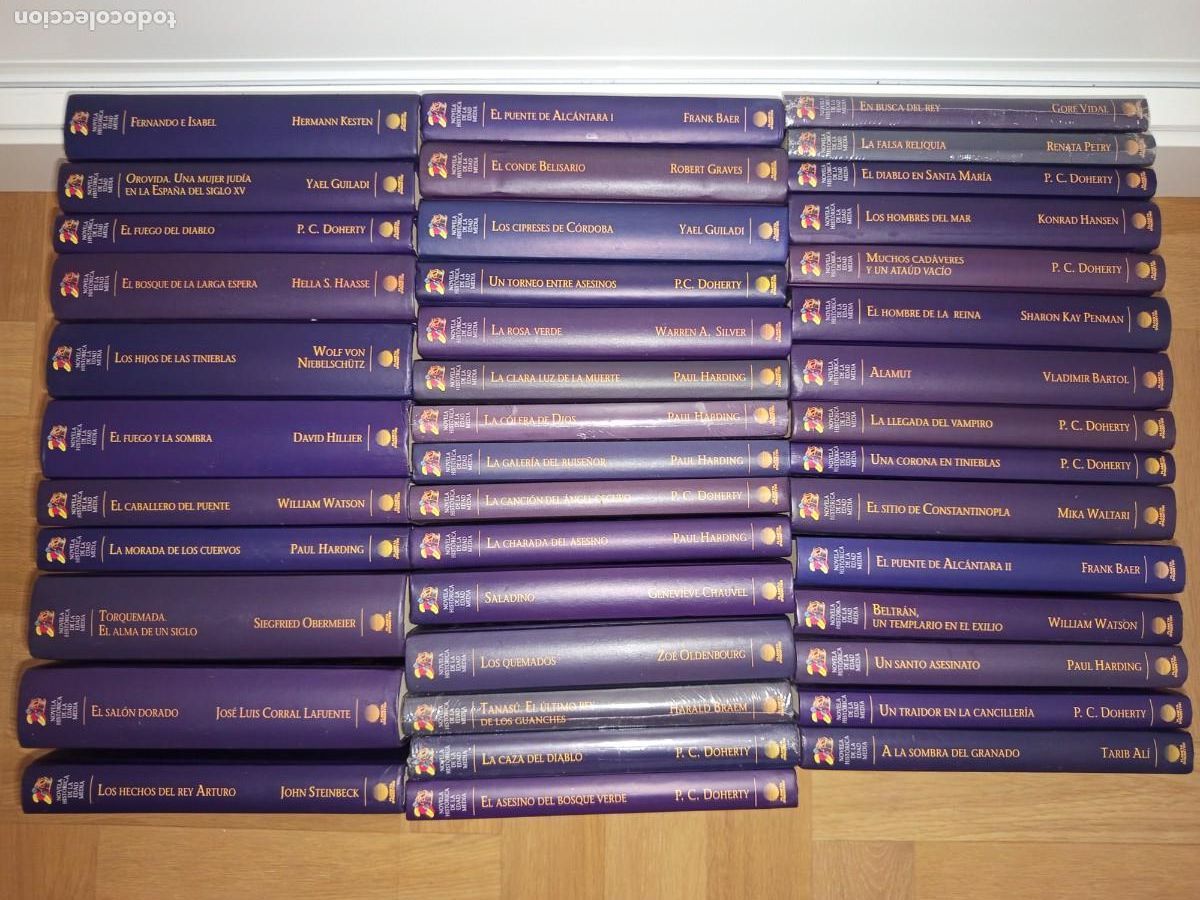 Livros em segunda m&atilde;o: FANTASTICO LOTE 41 LIBROS. NOVELA HISTORICA DE LA EDAD MEDIA / EDITORIAL PLANETA DEAGOSTINI.