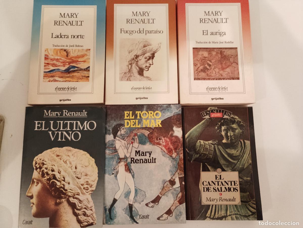 Libros de segunda mano: Lote INDIVISIBLE 9 Libros Mary Renault - Trilog&iacute;a Alejandro Magno, El Auriga, Edhasa, Grijalbo...