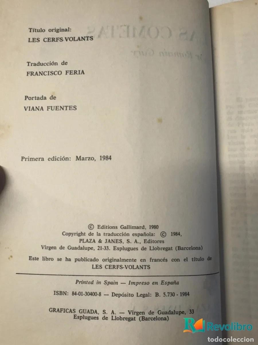 Libros de segunda mano: Las cometas - 1&ordf; edici&oacute;n - Romain Gary - Foto 3
