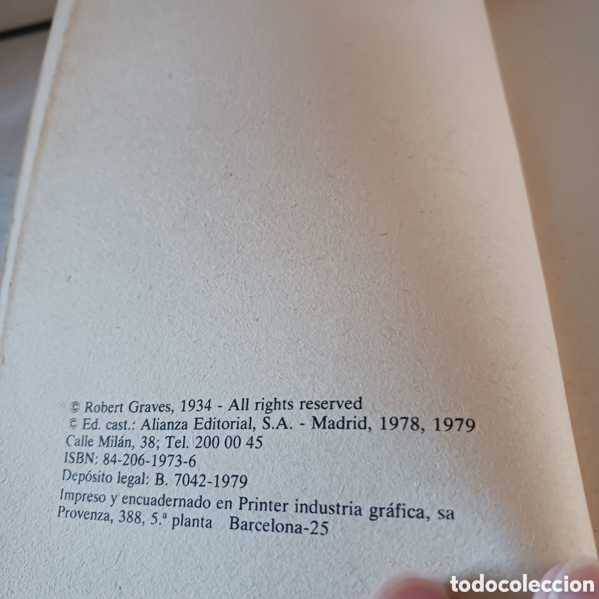 Libros de segunda mano: Yo Claudio de Robert Graves - Foto 2