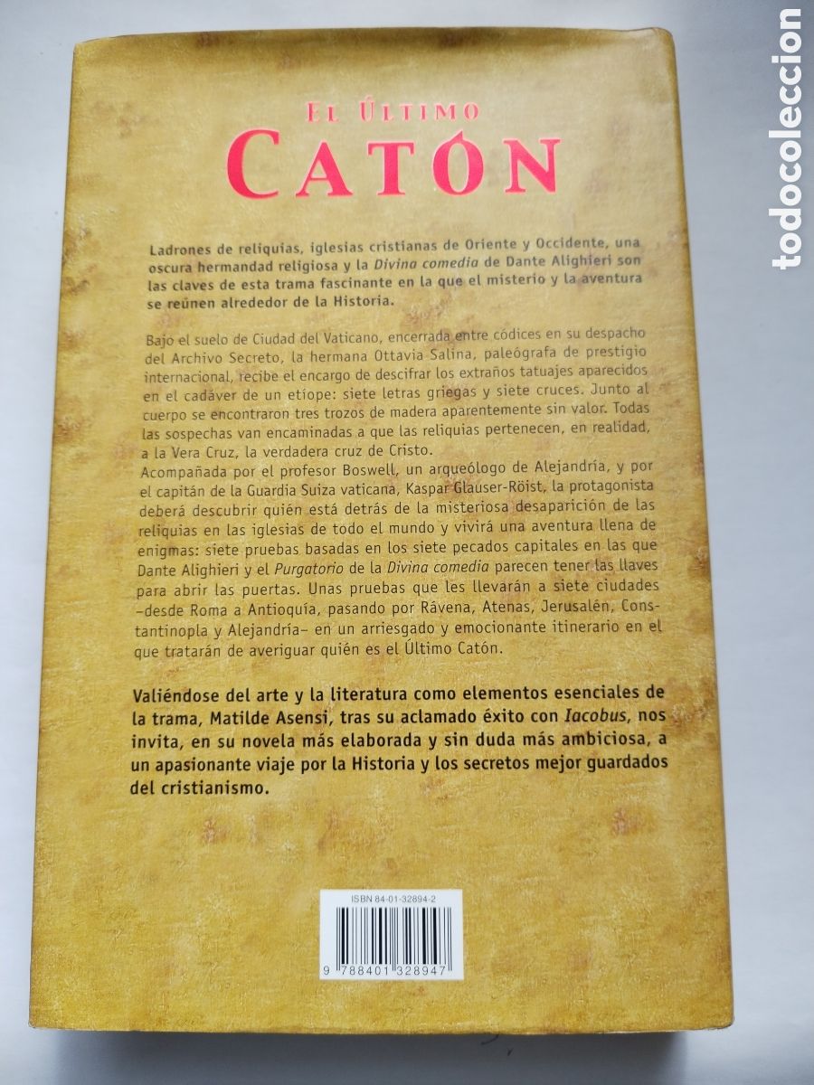 Libros de segunda mano: EL &Uacute;LTIMO CATON/MATILDE ASENSI - Foto 3