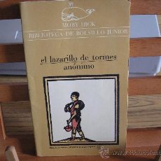 Libros de segunda mano: EL LAZARILLO DE TORMES (ANÓNIMO)