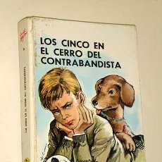 Libros de segunda mano: LOS CINCO EN EL CERRO DEL CONTRABANDISTA. ENID BLYTON. Nº 25. JOSÉ CORREAS. EDITORIAL JUVENTUD 1979.