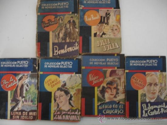 Gebrauchte B&uuml;cher: LOTE COLECCION PUEYO DE 6 NOVELAS SELECTAS