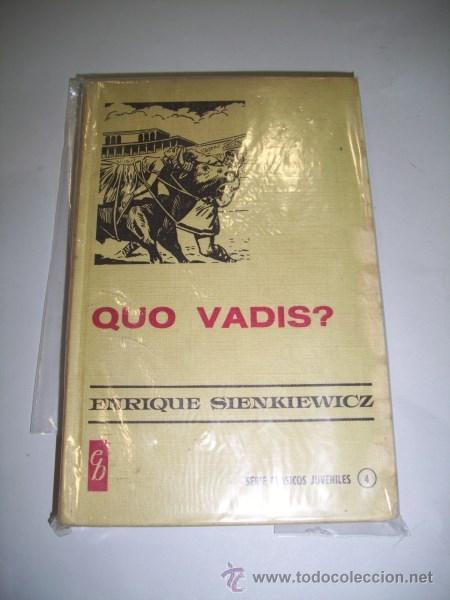Libros de segunda mano: SIENKIEWICZ, E. Quo vadis? - Foto 1