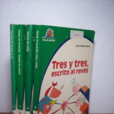 Libros de segunda mano: LOTE 4 LIBROS (TRAS LOS MUROS/TRES Y TRES ESCRITOS AL REVÉS/EL PLANETA DE CRISTAL/ + 1) . Lote 54964297