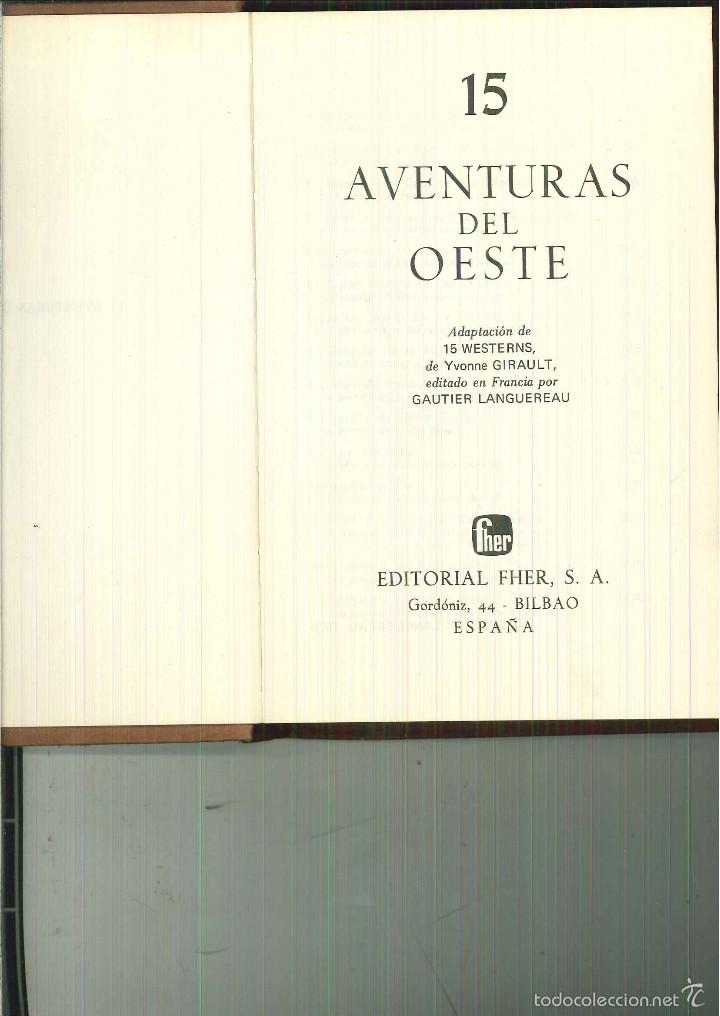 Libros de segunda mano: 15 AVENTURAS DEL OESTE. - Foto 1