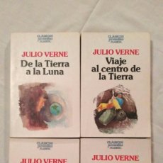 Libros de segunda mano: LOTE DE CUATRO LIBROS DE JULIO VERNE - COLECCIÓN CLÁSICOS JUVENILES DE EDITORIAL PLANETA - 1987. Lote 68791321