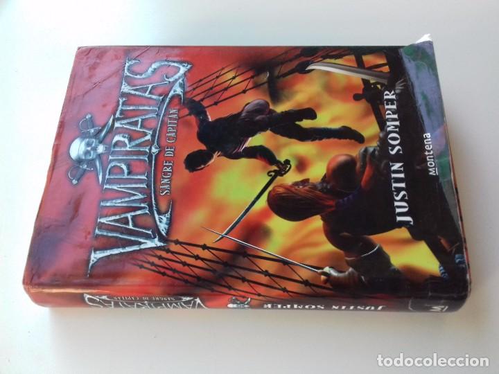 Livros em segunda m&atilde;o: VAMPIRATAS-SANGRE DE CAPITAN-JUSTIN SOMPER-MONTENA-1&ordf; EDICION 2008-TAPAS DURAS+SOBRECUBIERTA