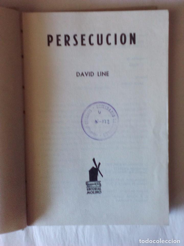 Libros de segunda mano: Persecui&oacute;n, David Line. Editorial Molino - Foto 4