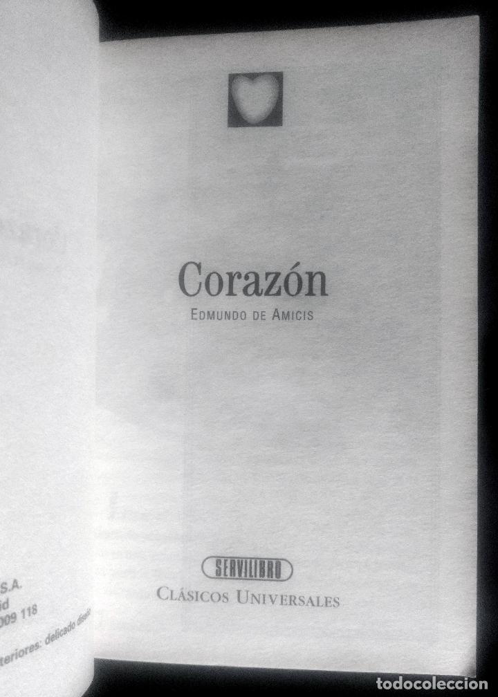 Libros de segunda mano: CORAZON | EDMONDO DE AMICIS | SERVILIBRO 1999 - Foto 3