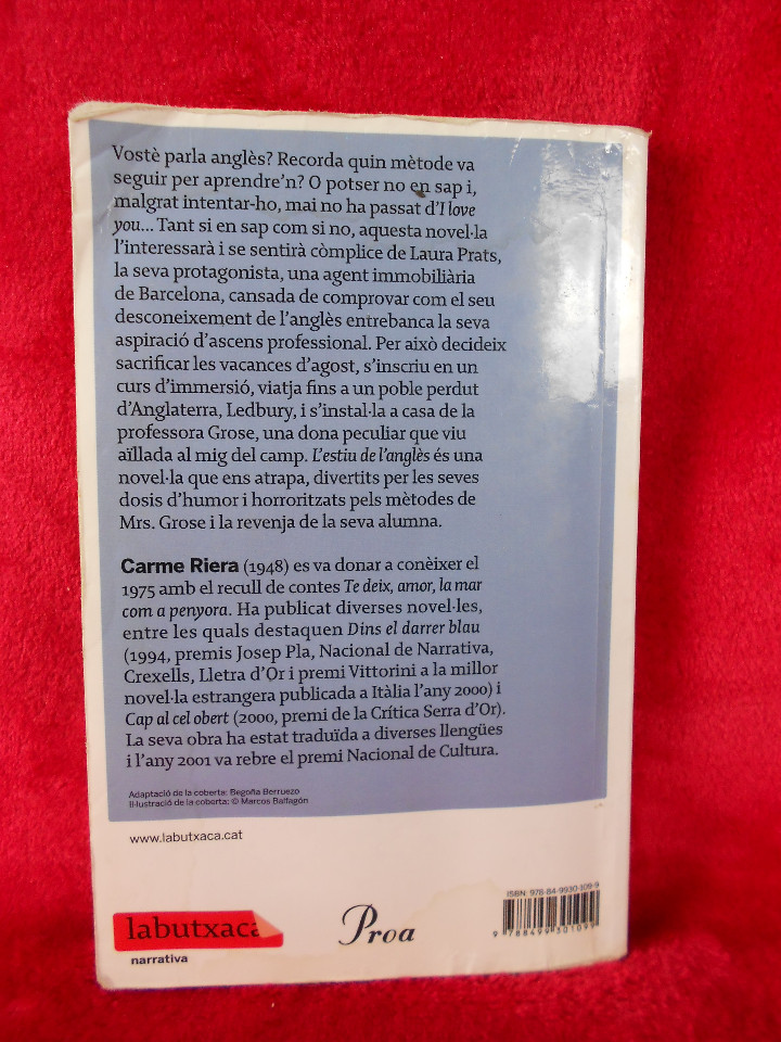 Libros de segunda mano: Lestiu de langl&egrave;s, (Carme Riera), Proa 2012 - en catal&aacute;n - Foto 3