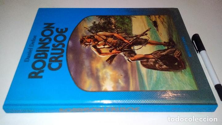 Libri di seconda mano: ROBINSON CRUSOE-DANIEL DEFOE-LA ROSA DE ORO-ILUSTRACIONES GIORGIO SCARATO-MONTENA 1982