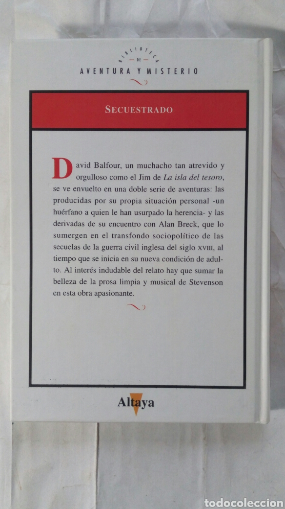 Libros de segunda mano: Secuestrado. R. L. Stevenson. - Foto 2