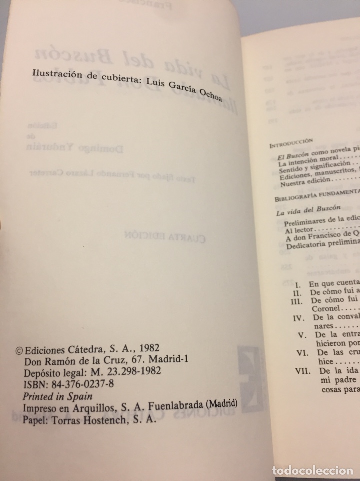 Libros de segunda mano: El busc&oacute;n. Francisco de Quevedo. Ediciones Catedra. - Foto 2