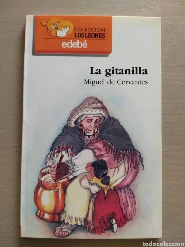 Libros de segunda mano: Libro La gitanilla. Miguel de Cervantes. Ediciones Edebe. Colecci&oacute;n Los Leones - Foto 1