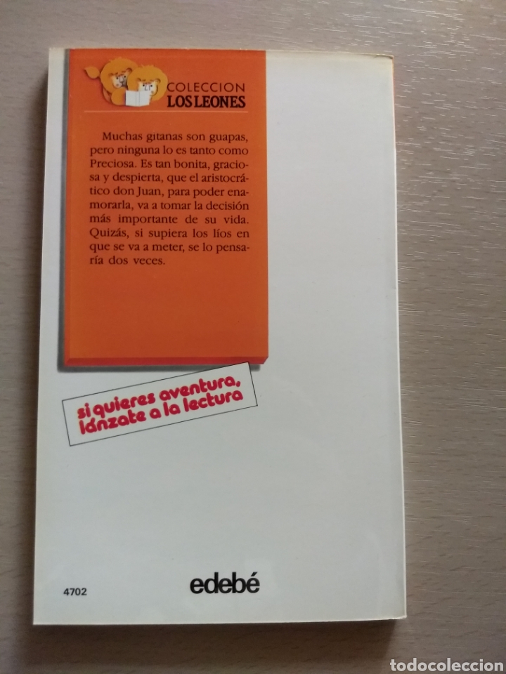 Libros de segunda mano: Libro La gitanilla. Miguel de Cervantes. Ediciones Edebe. Colecci&oacute;n Los Leones - Foto 2