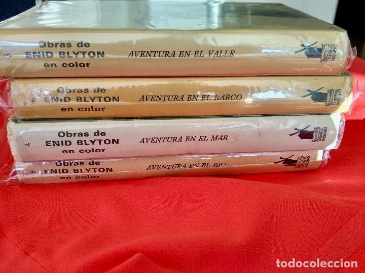 Libros de segunda mano: ENID BLYTON EN COLOR-GRAN FORMATO 1972--AVENTURA EN LA ISLA -MAR-RIO-BARCO--molino noiquet escolano