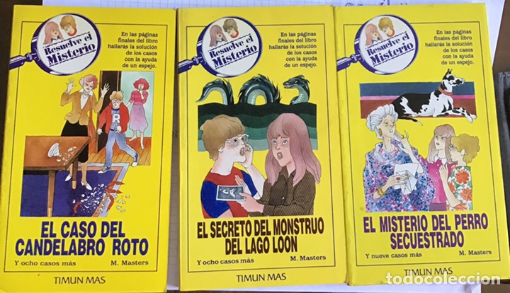 Lote De Tres Libros De Resuelve El Misterio - Comprar Libros De Novela ...