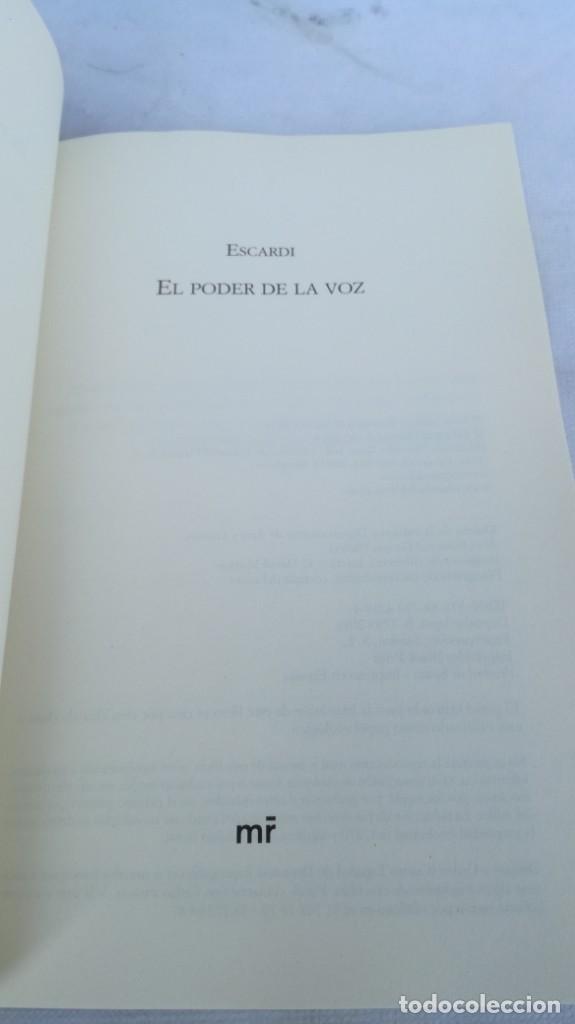 Libros de segunda mano: EL PODER DE LA VOZ	 / 	ESCARDI	 / 	MARTINEZ ROCA - Foto 5