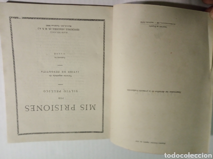 Libros de segunda mano: Silvio Pellico - Foto 2