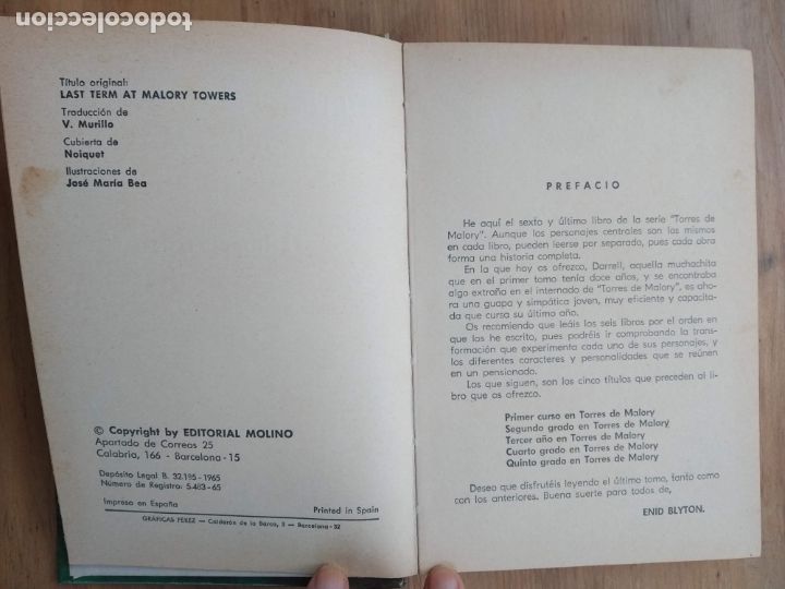 Libros de segunda mano: Ultimo curso en Torres de Malory - Foto 4