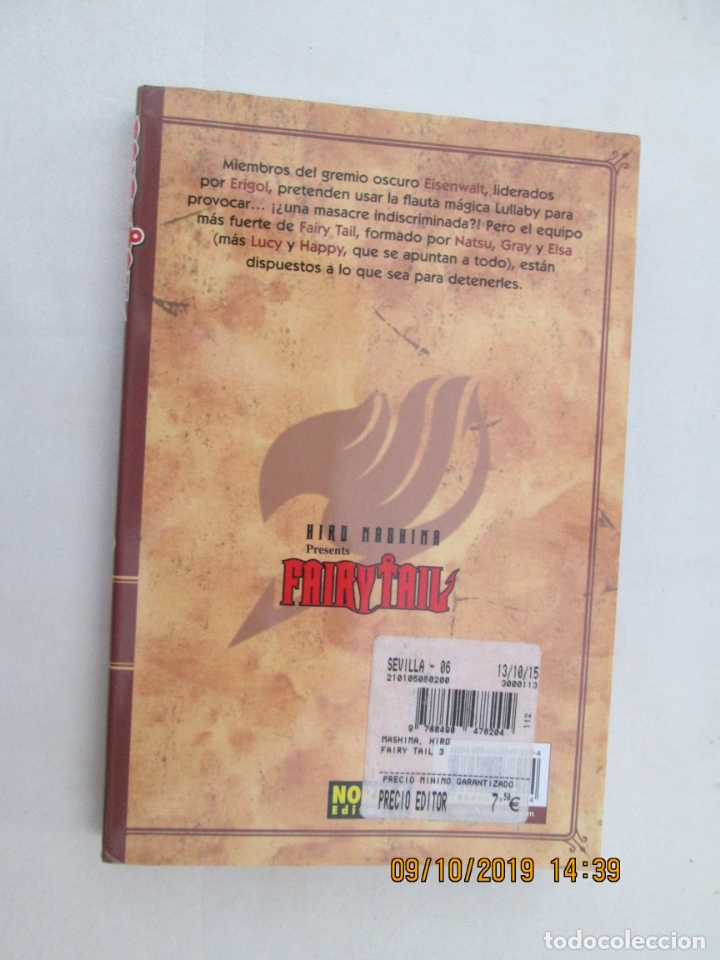 Libros de segunda mano: FAIRYTAIL 3 - HIRO MASHIMA - NORMA EDITORIAL 2014. - Foto 2