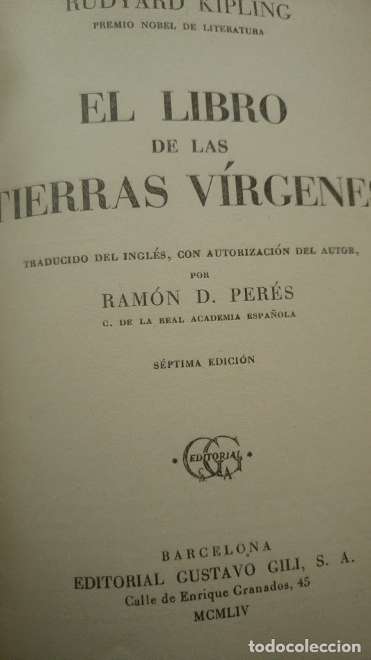 Libros de segunda mano: EL LIBRO DE LAS TIERRAS V&Iacute;RGENES 1954 KIPLING - Foto 4