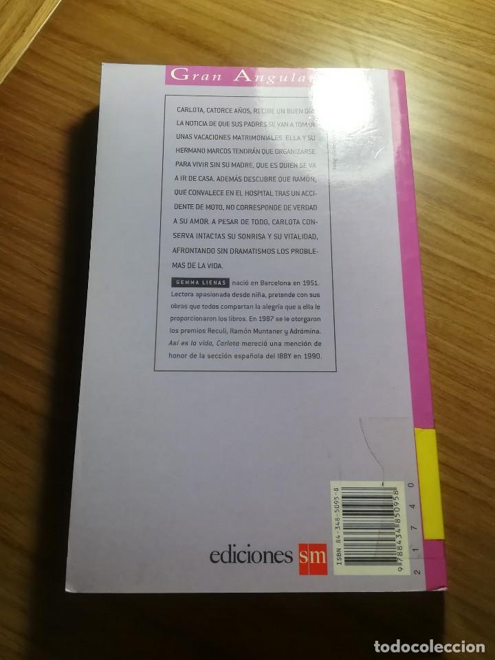 Libros de segunda mano: ASI ES LA VIDA, CARLOTA GEMMA LIENAS GRAN ANGULAR 2005 - Foto 2