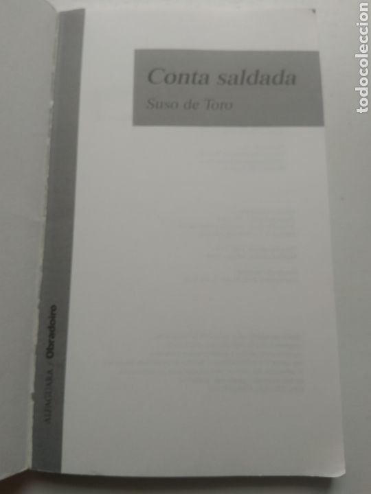 Libros de segunda mano: CONTA SALDADA/SUSO DE TORO - Foto 2