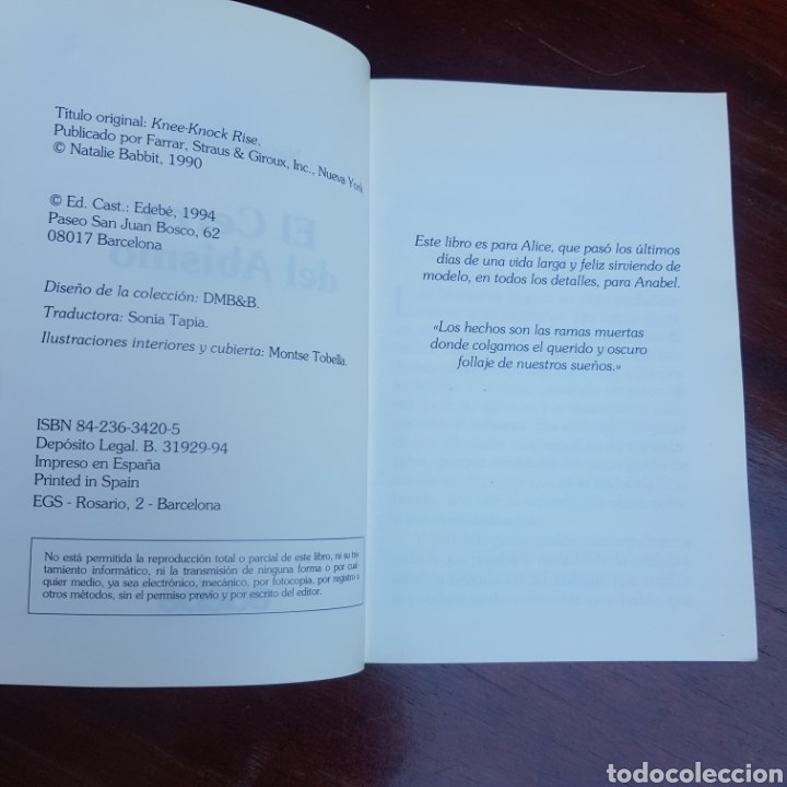 Libros de segunda mano: EL CERRO DEL ABISMO - NATALIE BABBIT - Foto 4