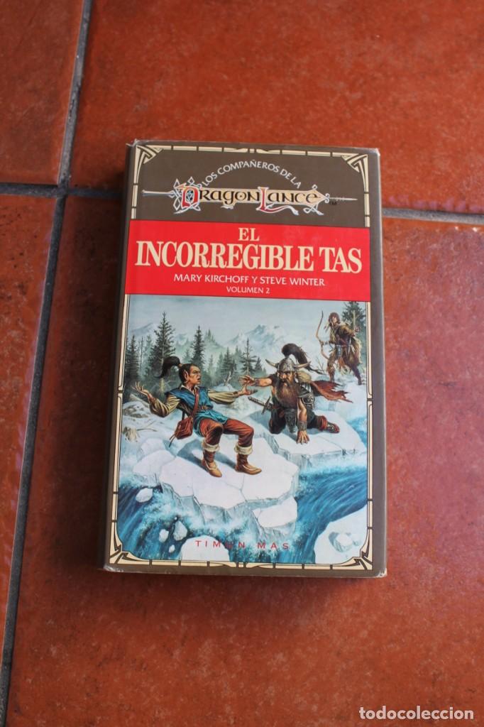 Libros de segunda mano: LOS COMPA&Ntilde;EROS DE LA DRAGON LANCE N&ordm; 2: EL INCORREGIBLE TAS TIMUN MAS; MARY KIRCHOFF Y STEVE WINTER