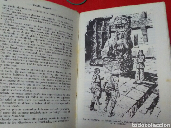 Libros de segunda mano: LA PERLA DEL R&Iacute;O ROJO . E. SALGARI Ed. CAHE - Foto 2