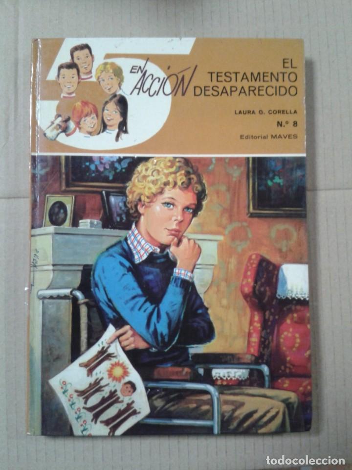Libri di seconda mano: 5 EN ACCION: EL TESTAMENTO DESAPARECIDO. N&ordm; 8