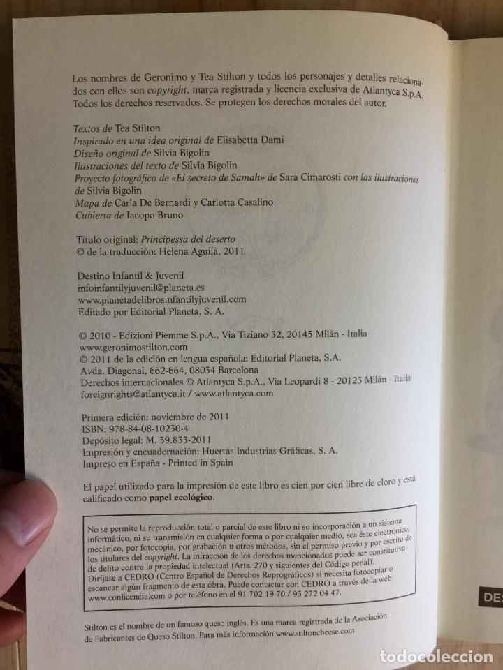 Libros de segunda mano: PRINCESA DEL DESIERTO - Tea Stilton - Foto 3