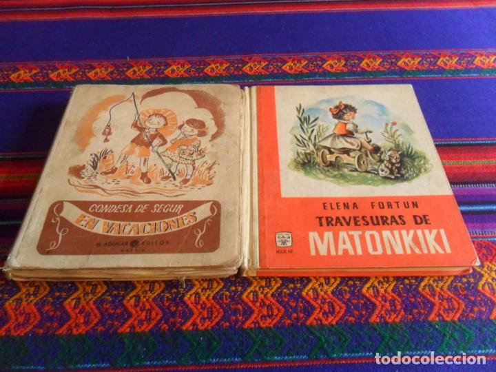 Libri di seconda mano: LECTURAS JUVENILES AGUILAR EN VACACIONES CONDESA DE SEGUR A&Ntilde;OS 50. TRAVESURAS DE MATONKIKI 1962.