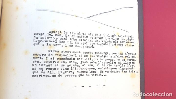 Libros de segunda mano: EL PETIT PRINCEP - Antoine de Saint-Exupéry - TRADUCCIÓ - 1950S - MECANOGRAFIAT AMB DIBUIXOS - Foto 7 - 231168845