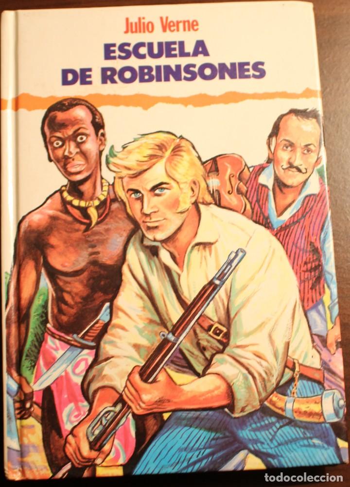 Libri di seconda mano: Escuela de Robinsones. Cl&aacute;sicos juveniles. Grafalco.1991