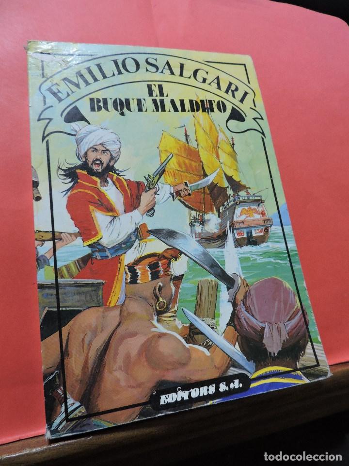 Libros de segunda mano: El buque maldito. SALGARI, Emilio. Editors - Foto 1