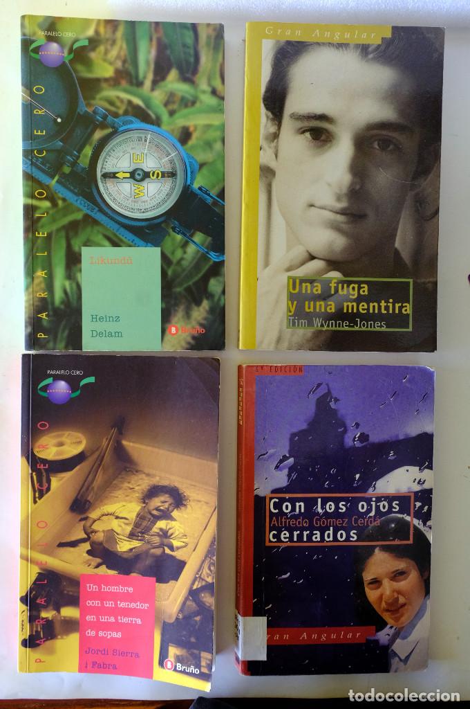 Libros de segunda mano: LIKUNDU+UNA FUGA Y UNA MENTIRA+UN HOMBRE CON UN TENEDOR EN UNA TIERRA DE SOPAS+CON LOS OJOS CERRA
