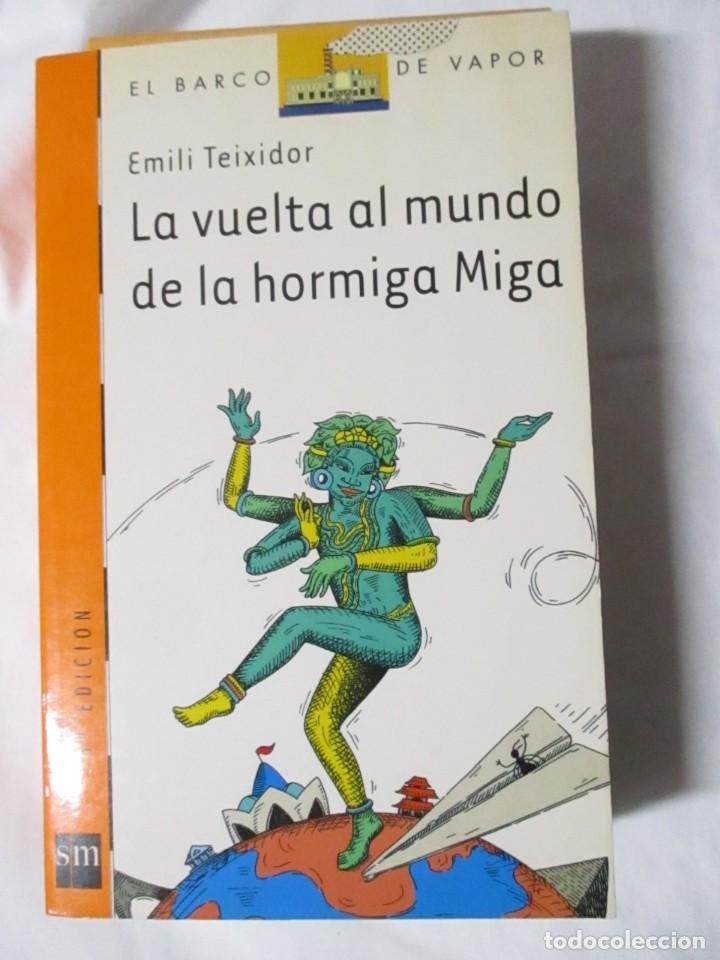 Libros de segunda mano: el barco de vapor SM la vuelta al mundo de la ormiga miga contiene el mapa mundi