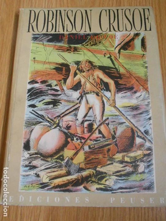 Libros de segunda mano: ROBINSON CRUSOE. DANIEL DEFOE. EDICIONES PEUSER. 1945 - Foto 2
