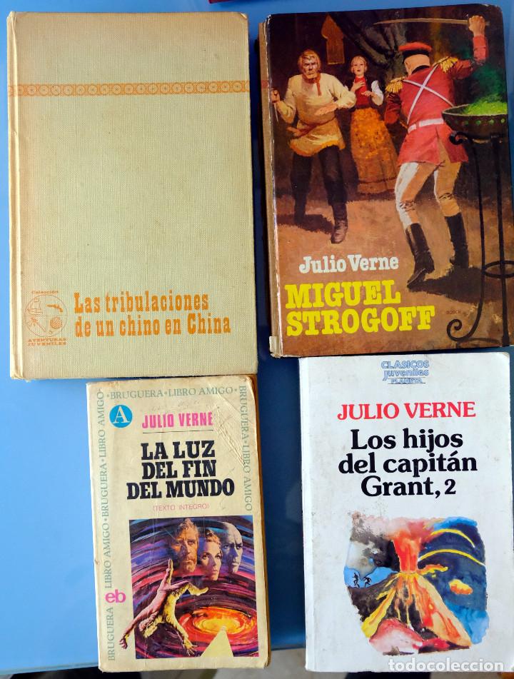 Libros de segunda mano: LOS HIJOS DEL CAPITAN GRANT-MIGUEL STROGOFF-LA LUZ DEL FIN DEL MUNDO-AVENTURAS DE UN CHINO EN CHINA