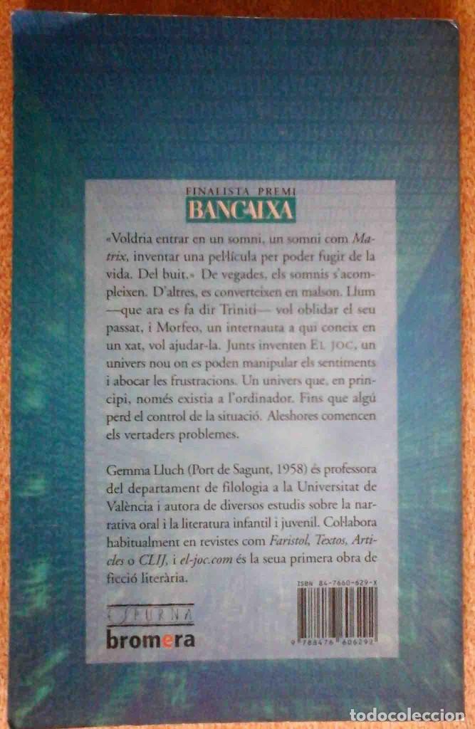 Libros de segunda mano: El-joc.com (Gemma Lluch) Bromera 2002 - Foto 2