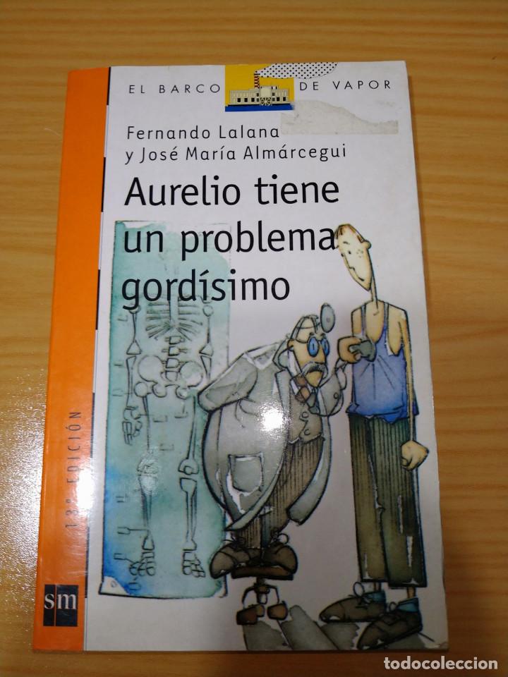 Libros de segunda mano: aurelio tiene un problema gord&iacute;simo. barco de vapor n&ordm; 84 desde 9 a&ntilde;os literatura infantil.