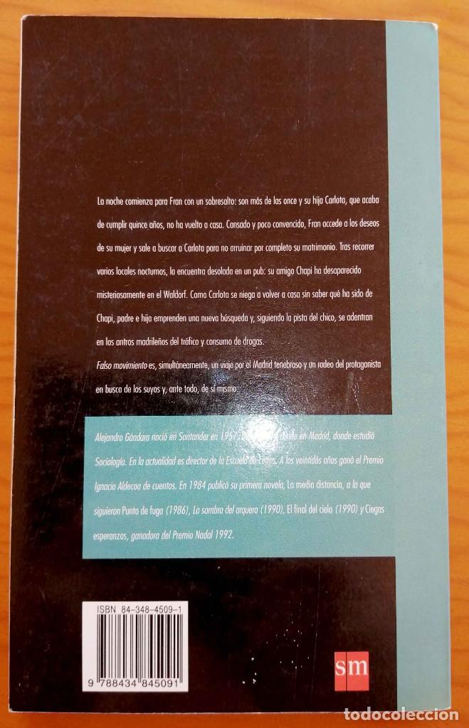 Libros de segunda mano: Falso movimiento Alejandro G&aacute;ndara - Foto 2
