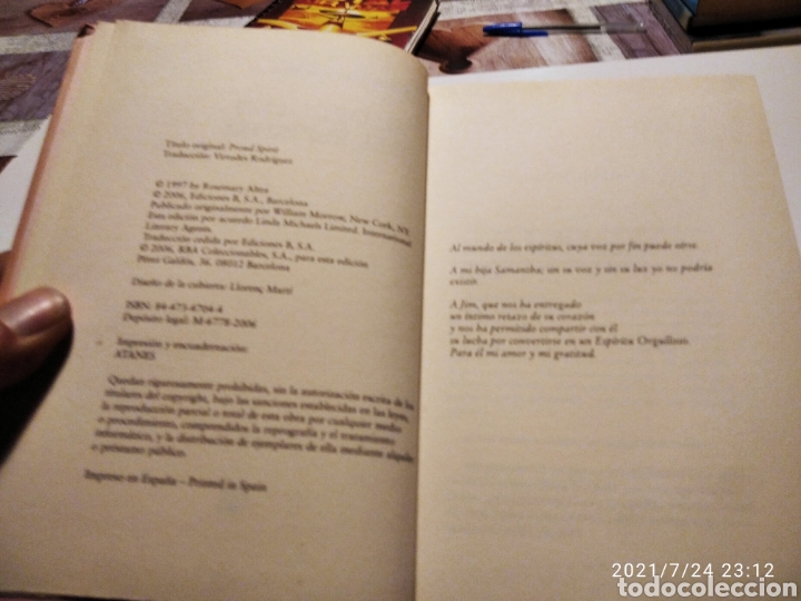 Libros de segunda mano: Libro, El orgullo del Esp&iacute;ritu, Rosemary Altea - Foto 3