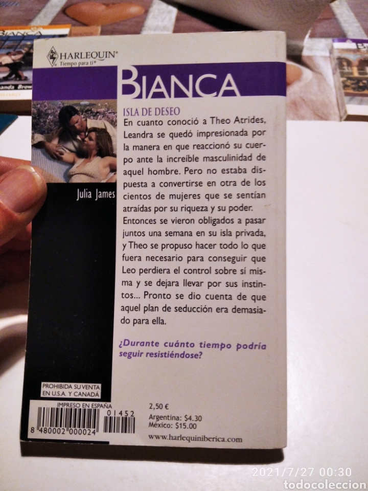 Libros de segunda mano: Libro Bianca isla de deseo, Julia James - Foto 4