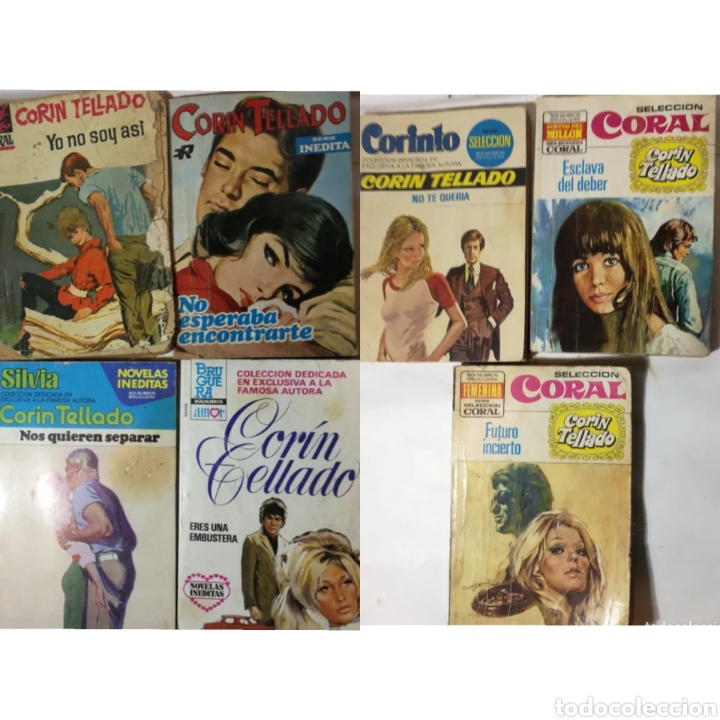 Libros de segunda mano: 7 bolsilibros corin tellado