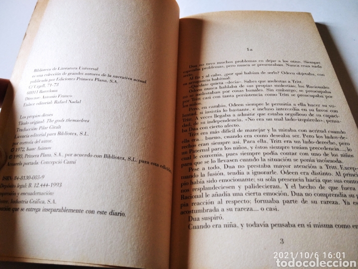 Libros de segunda mano: Libro los propios dioses, Isaac Asimov - Foto 2